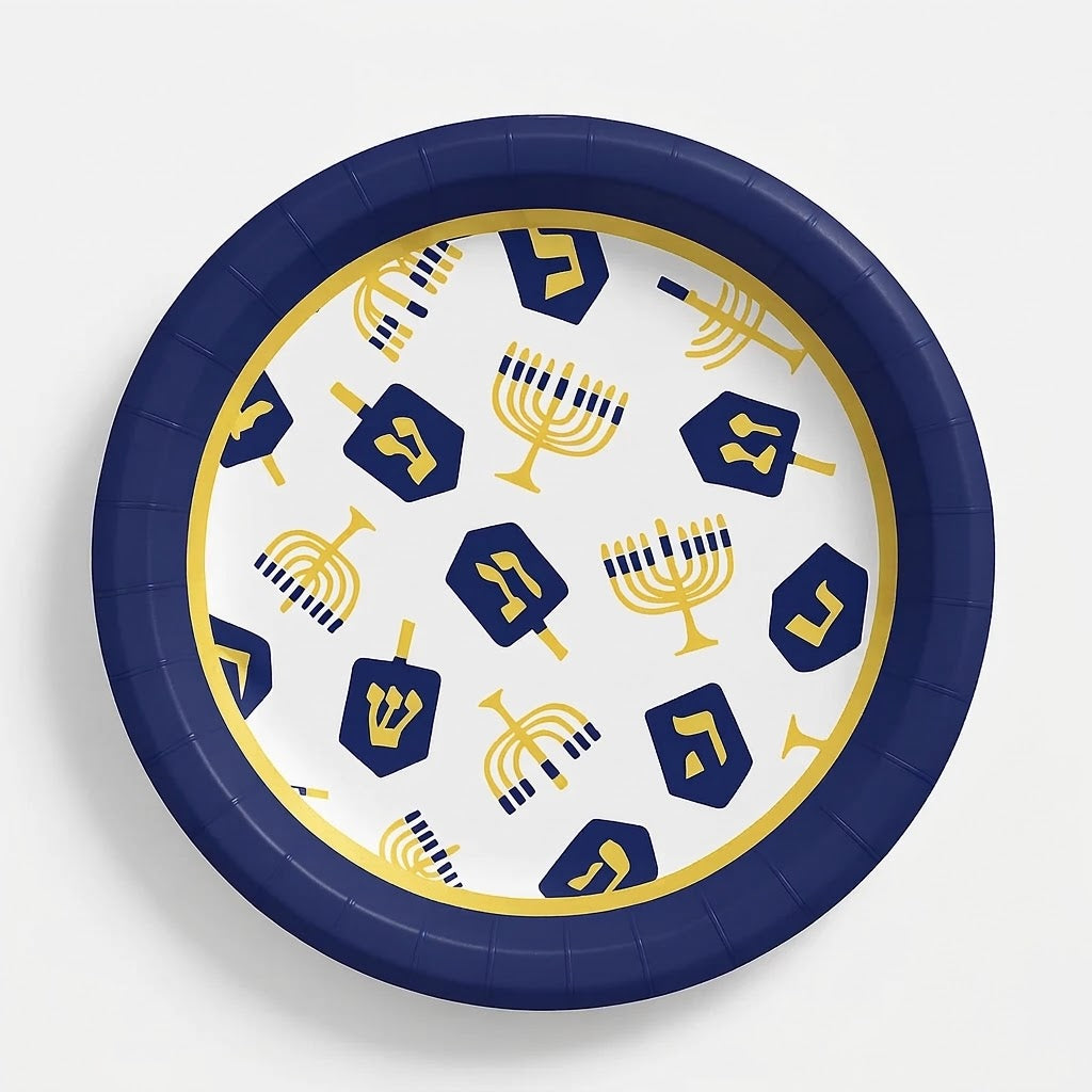 6.75" Hanukkah Celebration Paper Plates