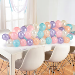 Vibrant Latex Balloon Table Runner Kit - 6 ft