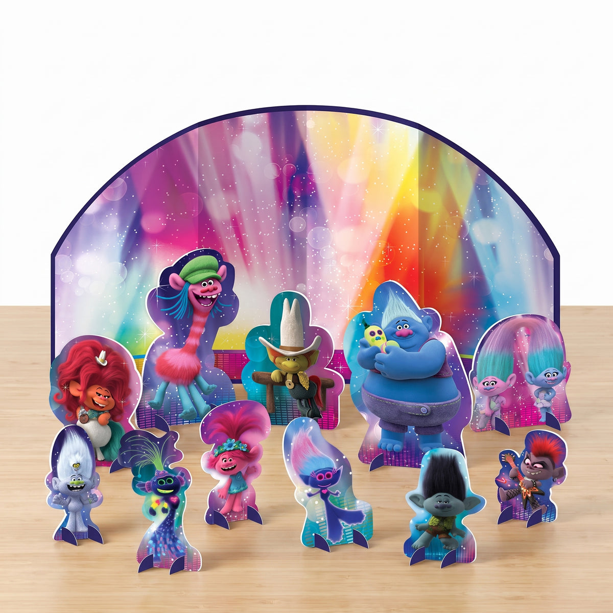 Trolls World Tour Table Decorating Kit for Kids Birthday Parties