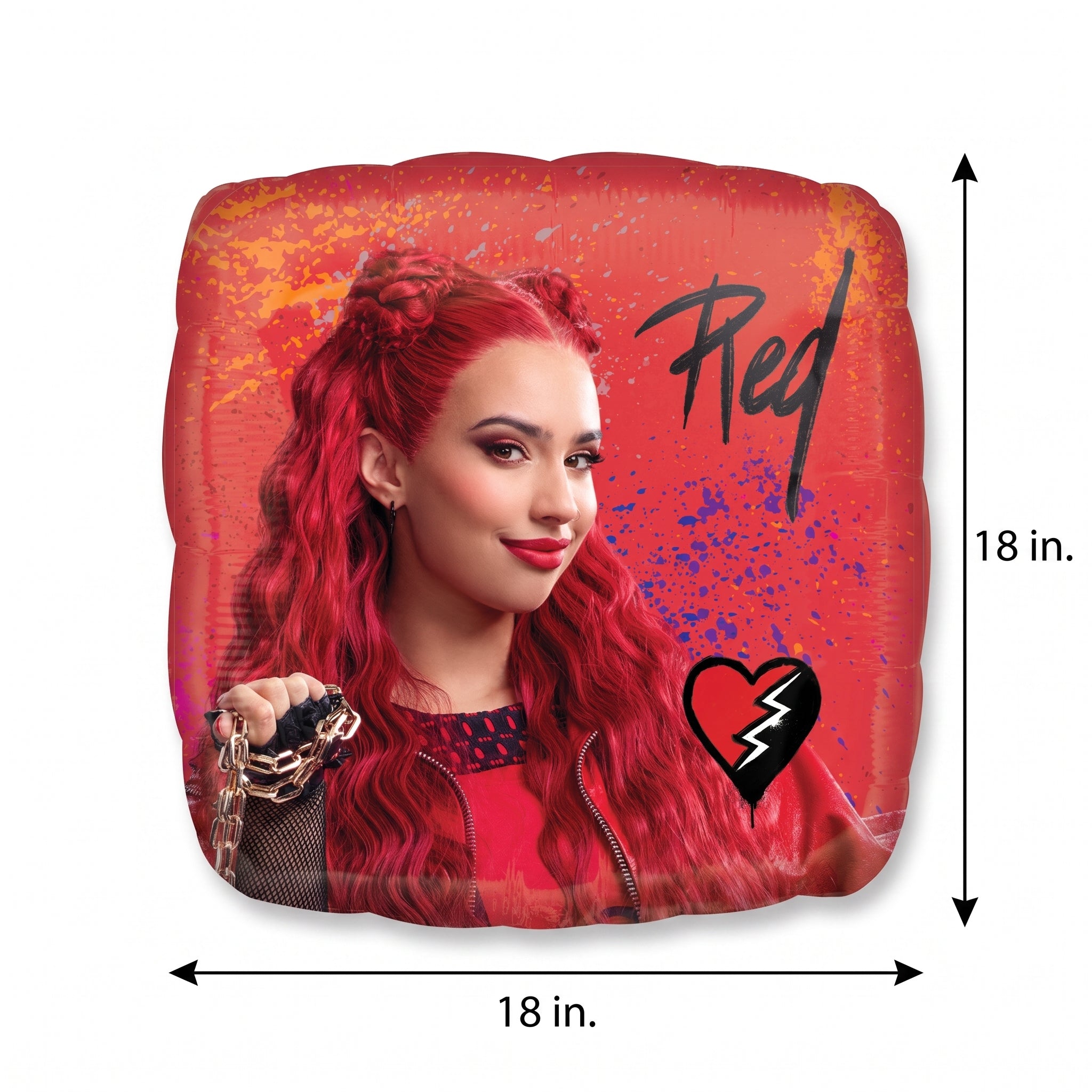 Vibrant Red Character Foil Balloon - 18" Mylar