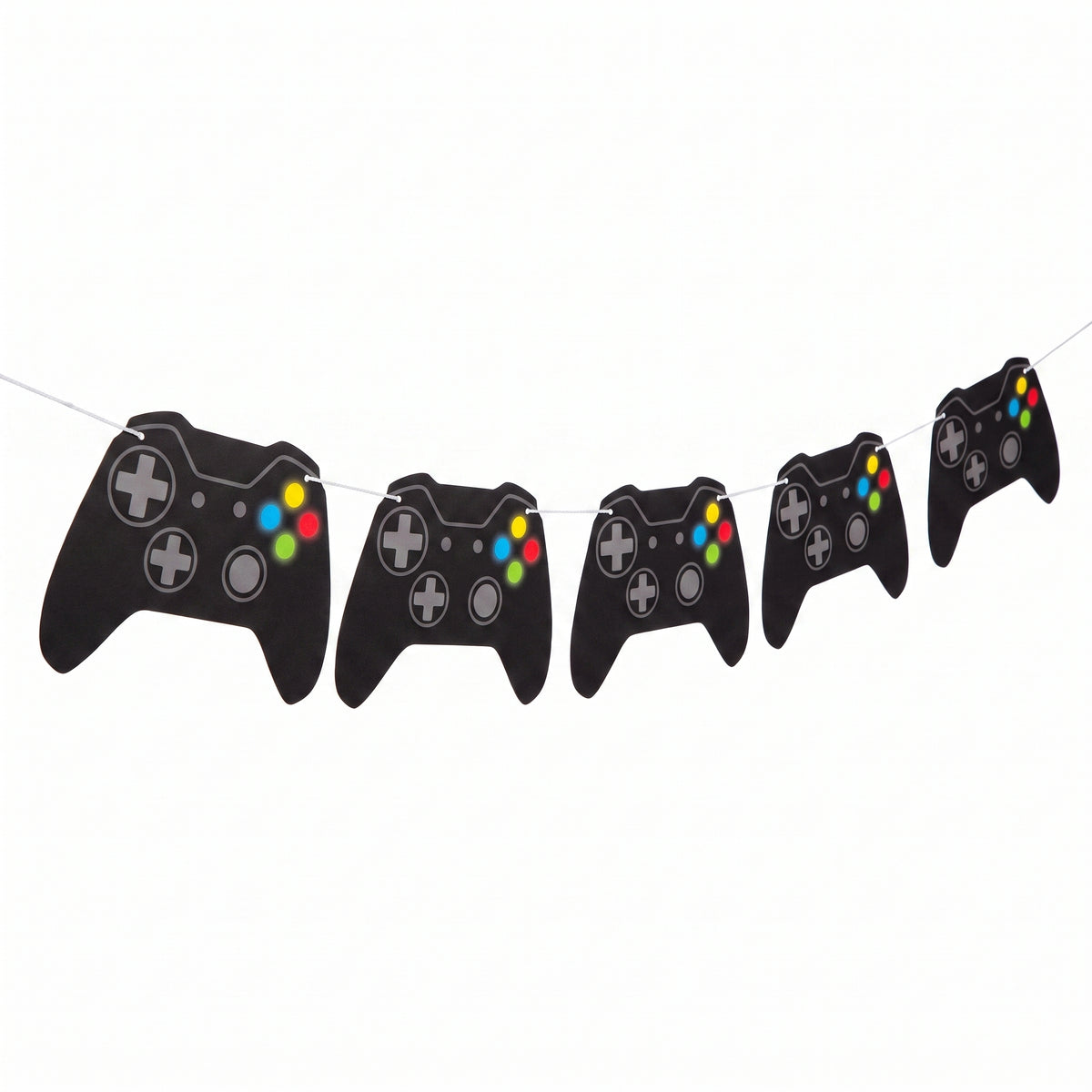 Level Up Light-Up Game Controller Banner for Kids' Birthday Parties