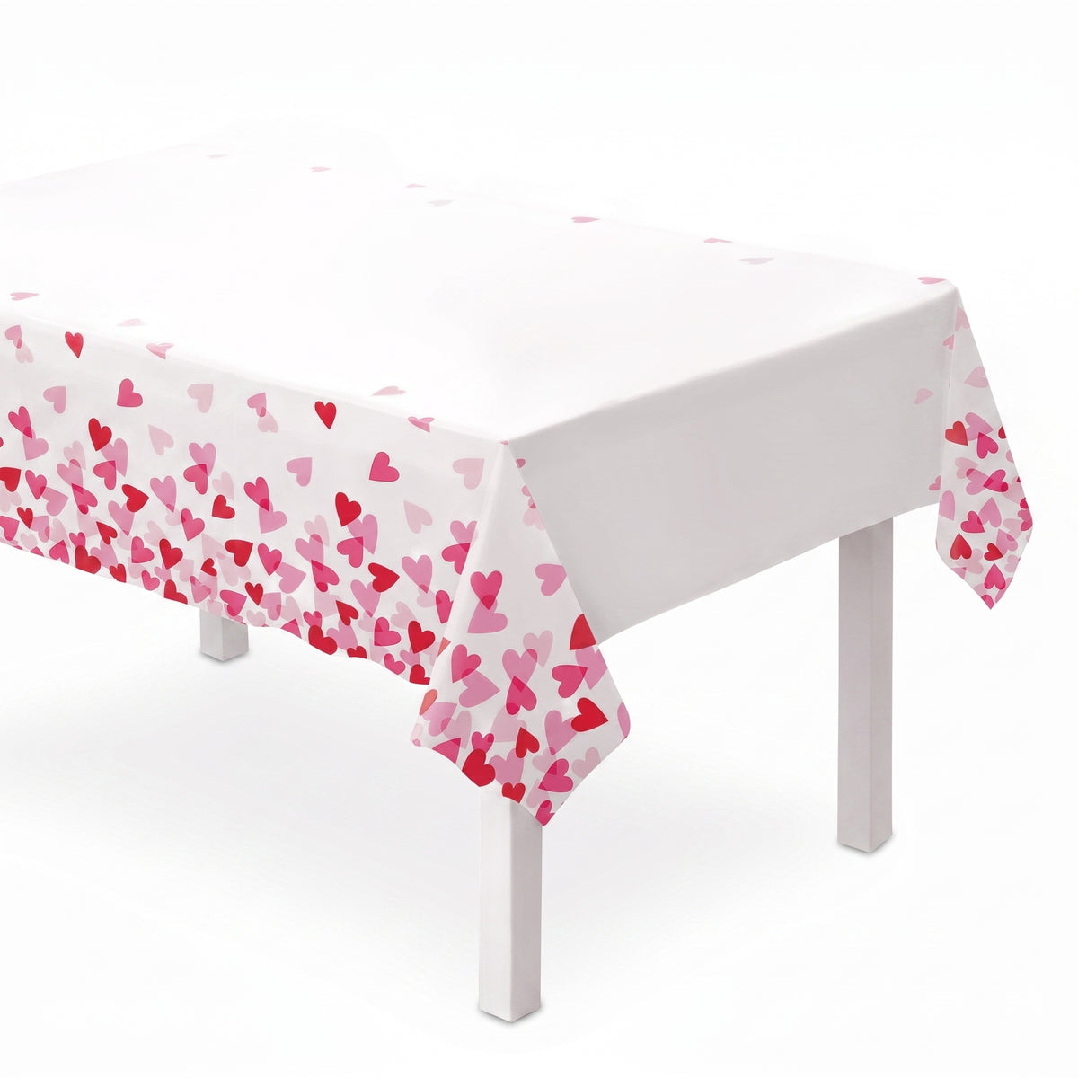 Valentine's Day Heart Party Plastic Table Cover