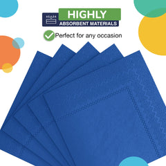 Dark Blue Beverage Napkins | Case of 3600