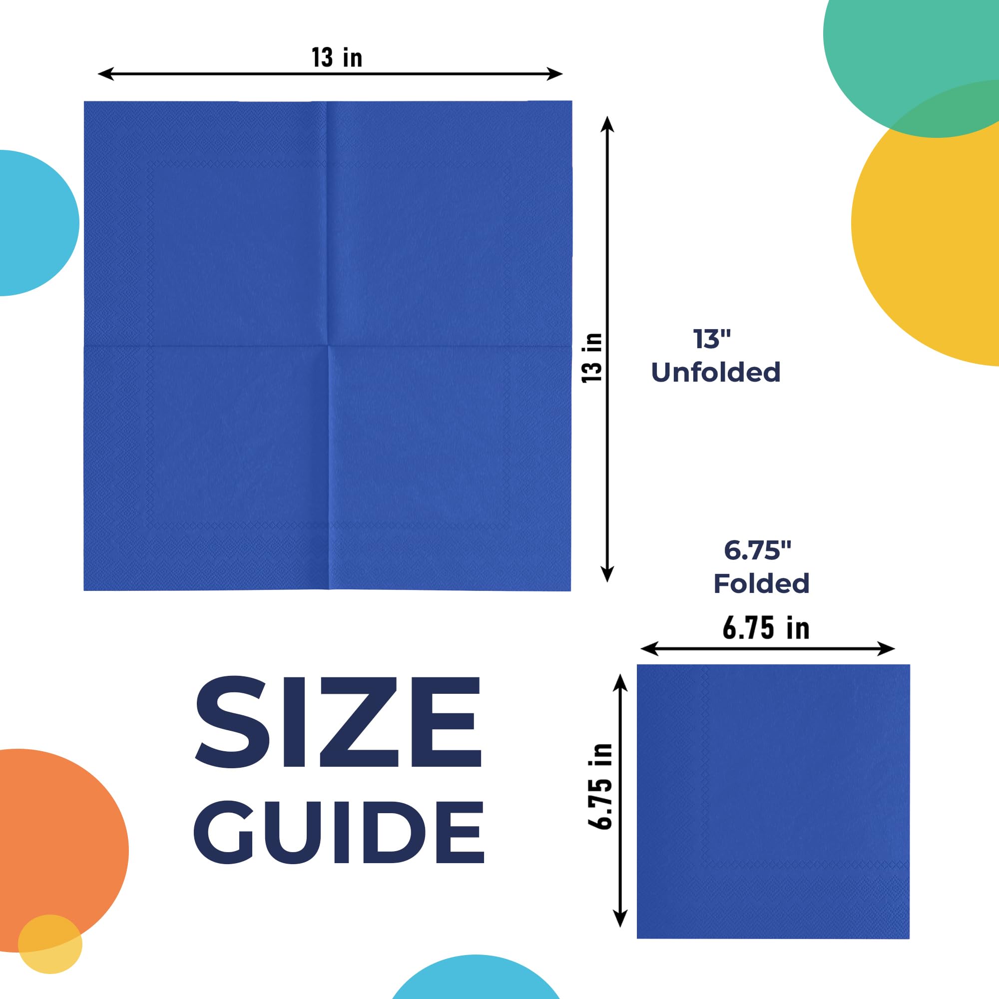 Unleashed - Dark Blue Luncheon Napkins - 50 Ct.
