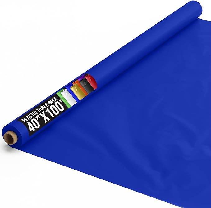 Unleashed - 40 In. x 100 Ft. Dark Blue Table Roll
