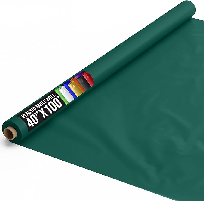 40 In. X 100 Ft. Dark Green Table Roll