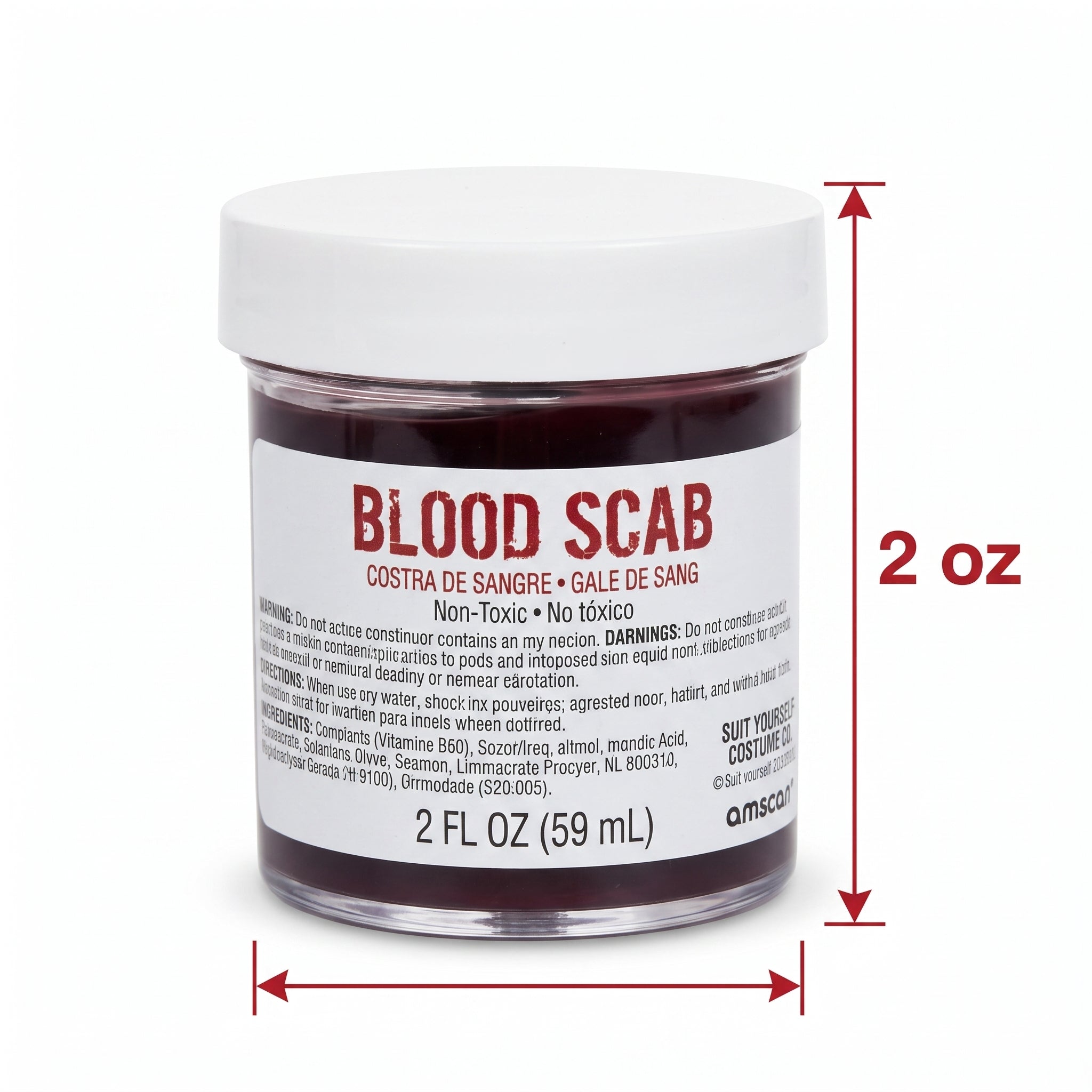 Realistic Blood Scab Special Effects Makeup, 2 oz