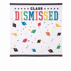 Colorful "Class Dismissed" Graduation Scene Setter Kit
