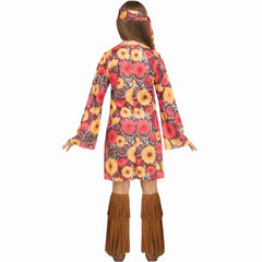 Flower Power Hippie Girl's Costume - Child S (4-6)