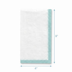 Premium Robin's Egg Blue Guest Towel Napkins - 20 Count