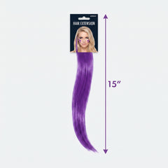 Vibrant Purple Hair Extension - Bold Team Spirit Accessory