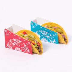 Vibrant Fiesta Taco Holders - Set of 12