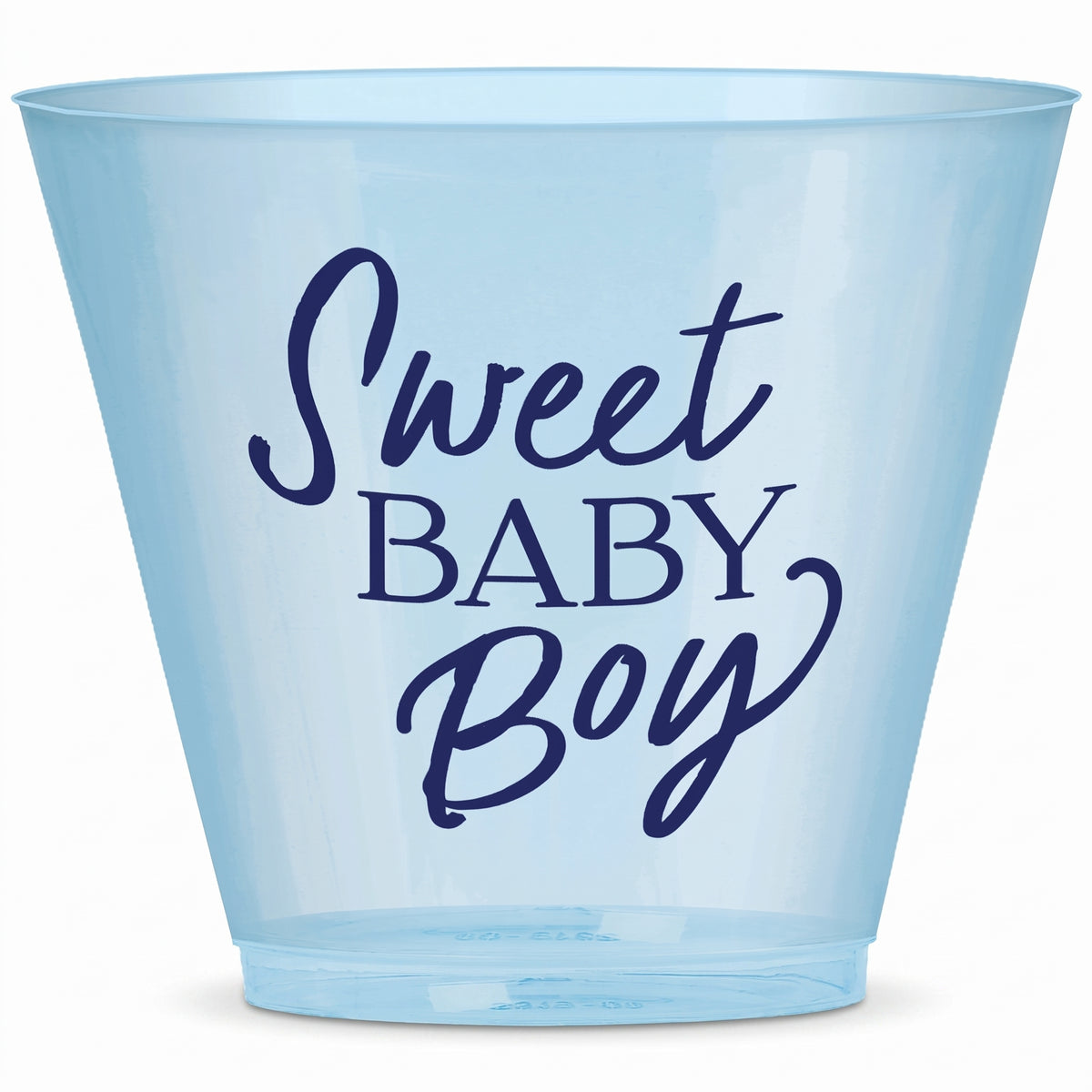 "Sweet Baby Boy" 9oz Plastic Baby Shower Tumbler