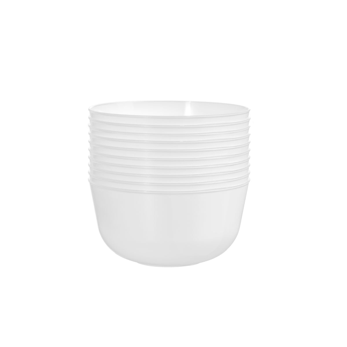 Trend White Plastic Bowls | 40 Count