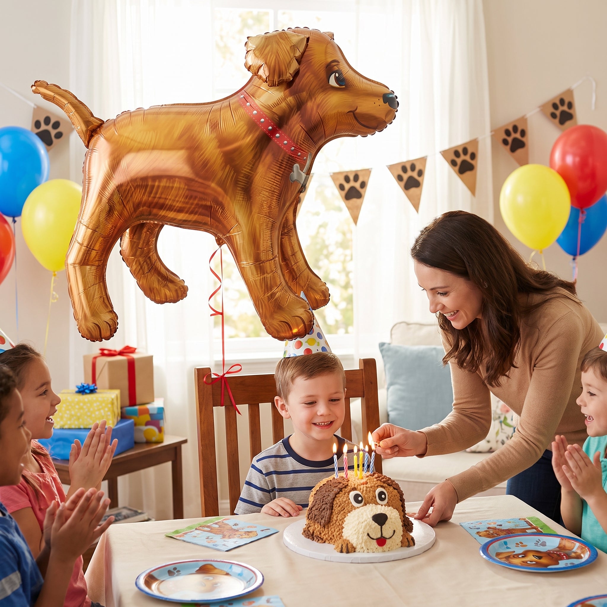 Ultimate Golden Dog Foil Balloon