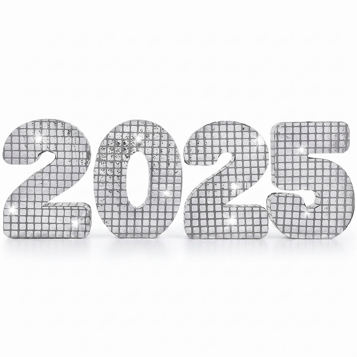 2025 Mirrored Letter Table Centerpiece for New Year's Eve