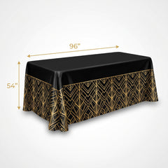 Hollywood Glitz & Glam Table Cover - Art Deco Style