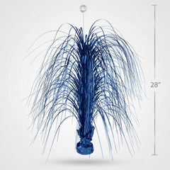 Royal Blue Metallic Spray Centerpiece - 28 In.