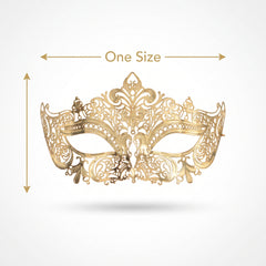 Elegant Gold Filigree Masquerade Mask