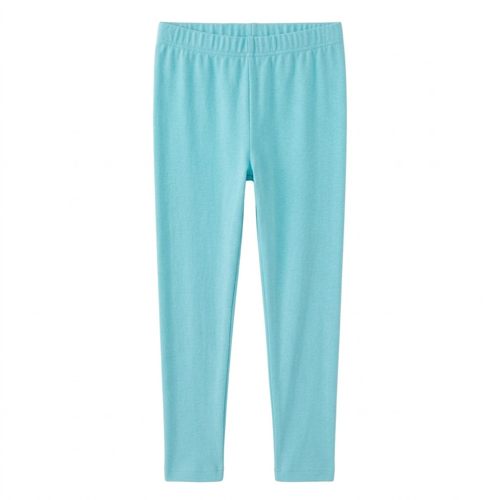 Kids' Turquoise Footless Tights - Cheerful Team Spirit Apparel