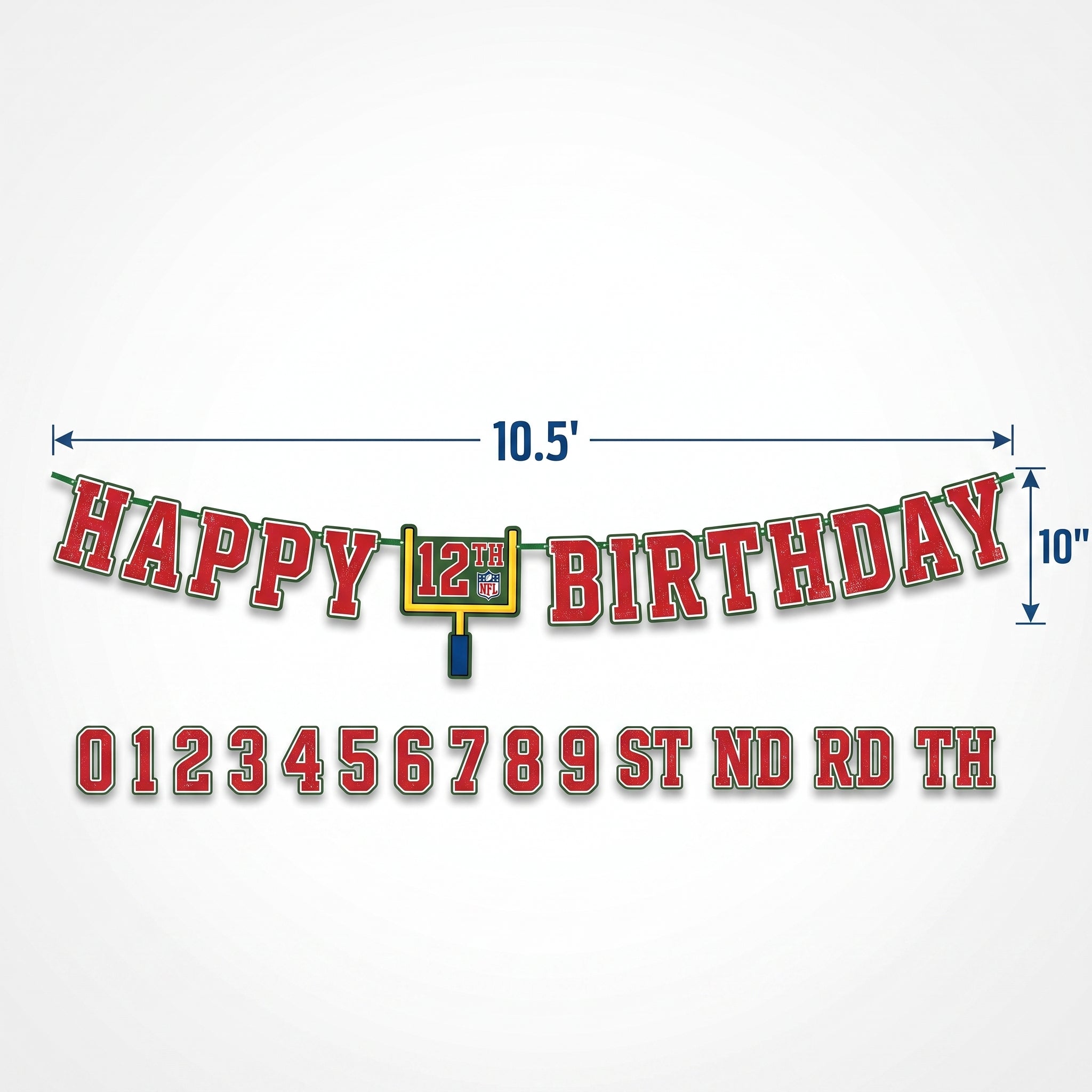 NFL Drive Customizable "Happy Birthday" Banner