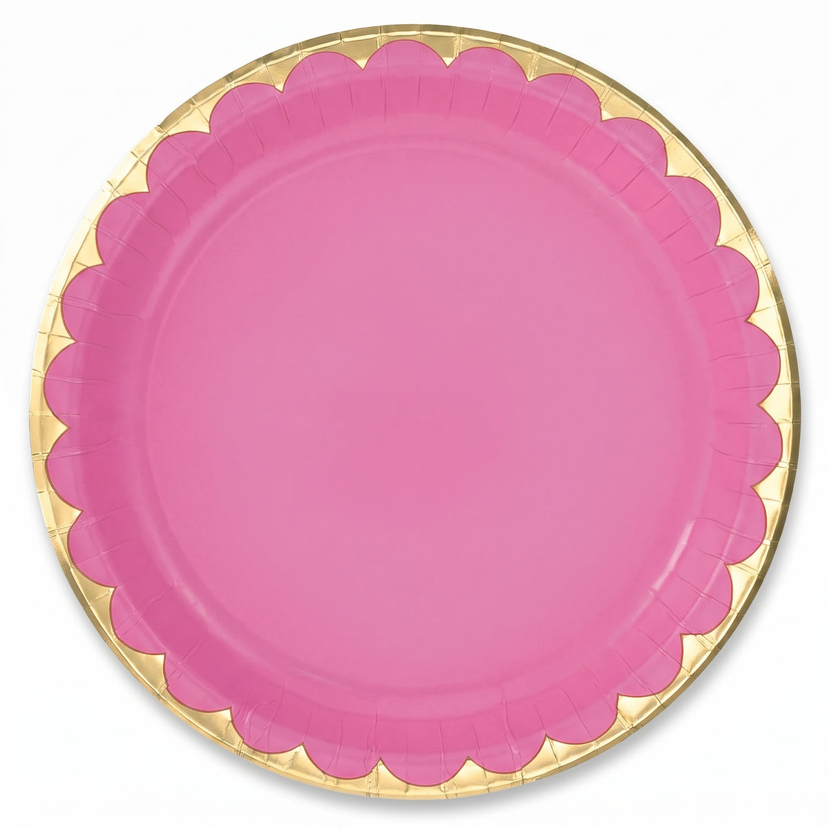 Bright Pink 10" Decorative Paper Plates
