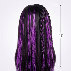 Purple Tinsel Hair Extensions