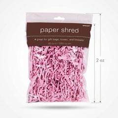 Pink Crinkle Paper Shreds for Gift Wrapping, 2 oz
