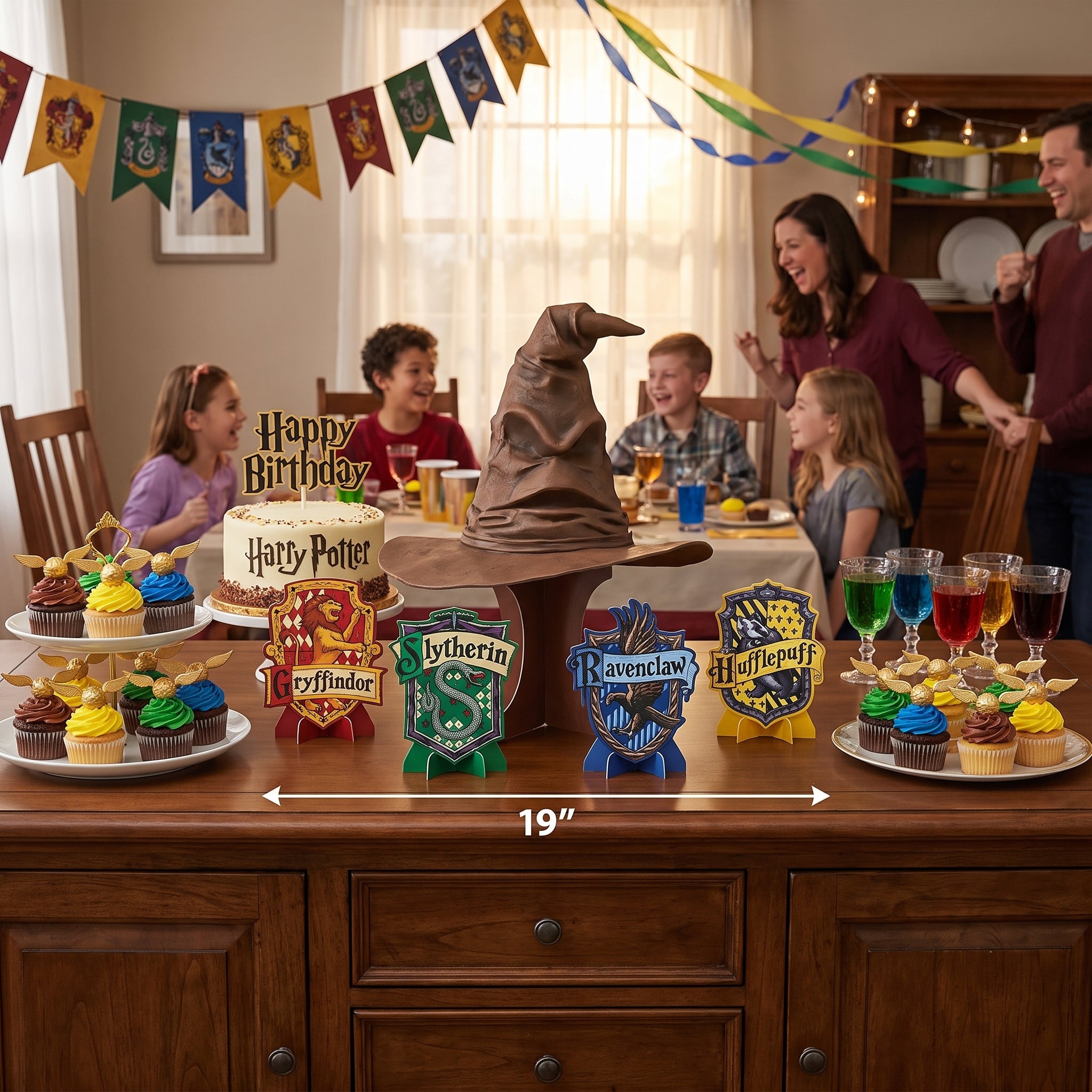 Hogwarts Houses 3D Table Decorating Kit