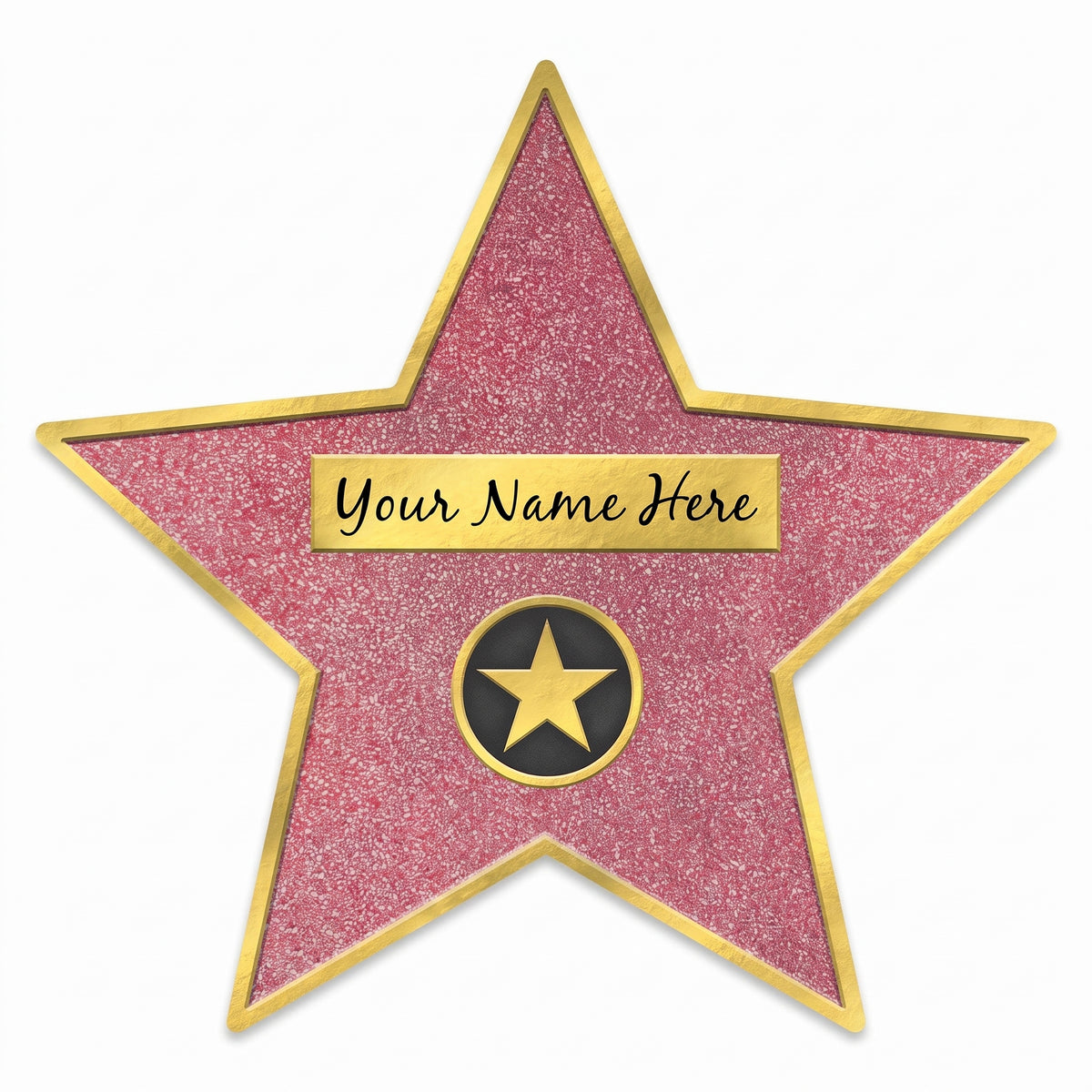 Hollywood Walk of Fame Star Decal Decoration