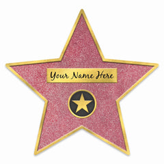 Hollywood Walk of Fame Star Decal Decoration