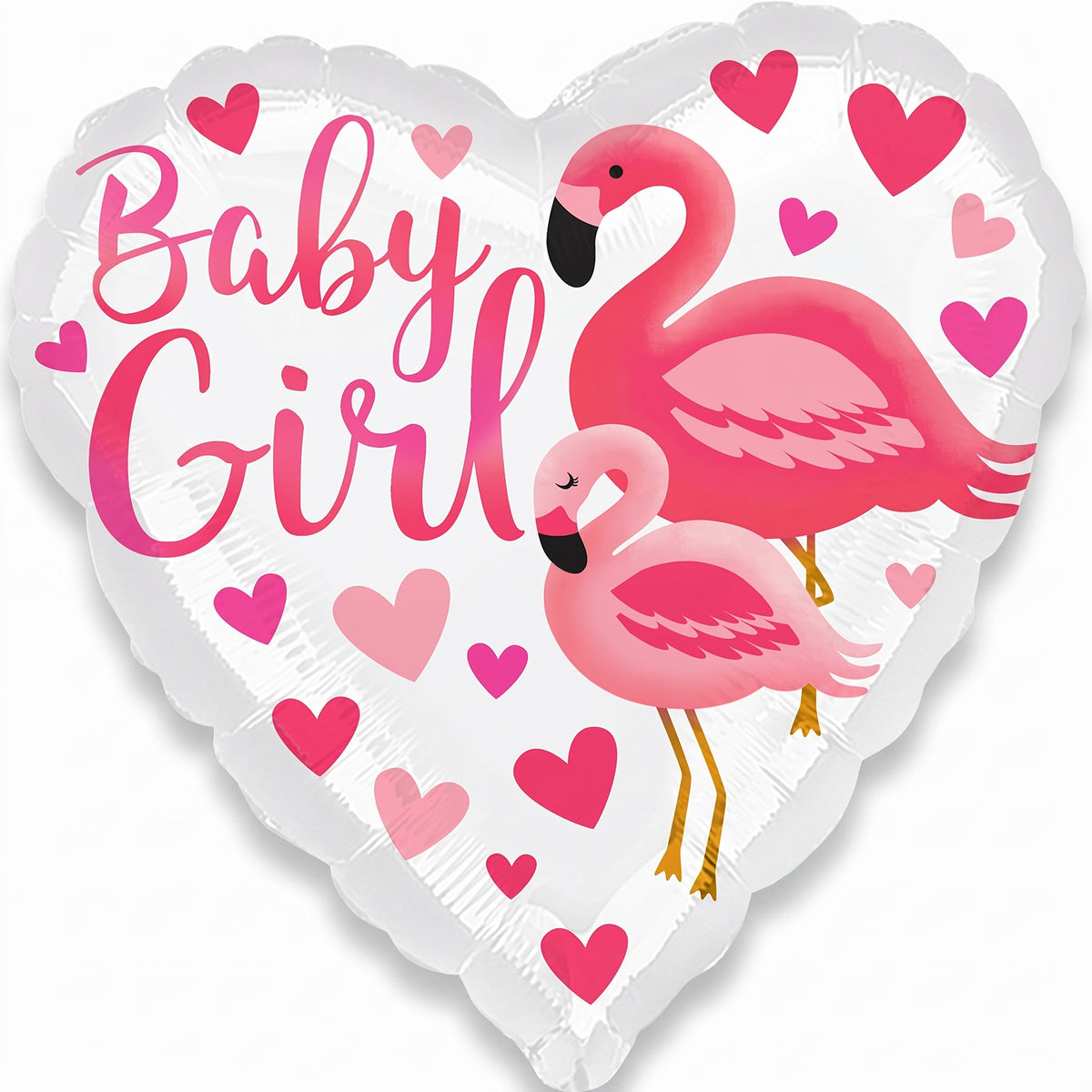 Flamingo Baby Girl Foil Mylar Balloon - 18 Inches
