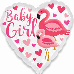 Flamingo Baby Girl Foil Mylar Balloon - 18 Inches