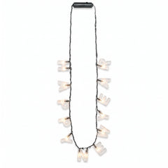 "Happy New Year" Light-Up Necklace - 36" Festive Wearable Accessory