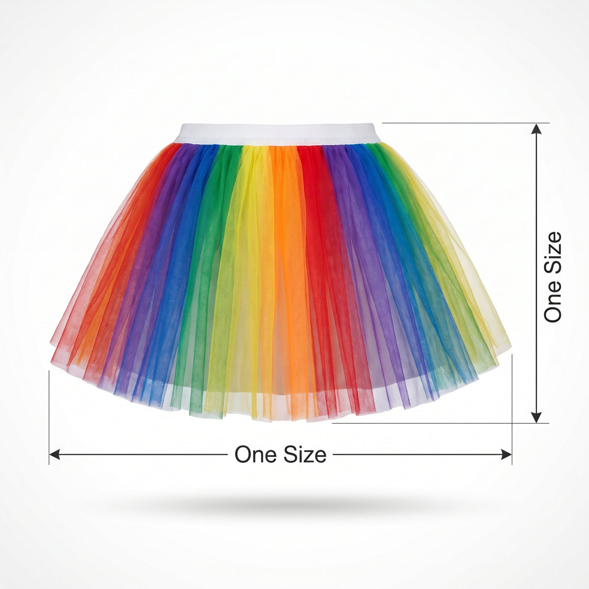 Rainbow Tutu Skirt - Vibrant Costume Accessory