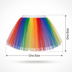 Rainbow Tutu Skirt - Vibrant Costume Accessory