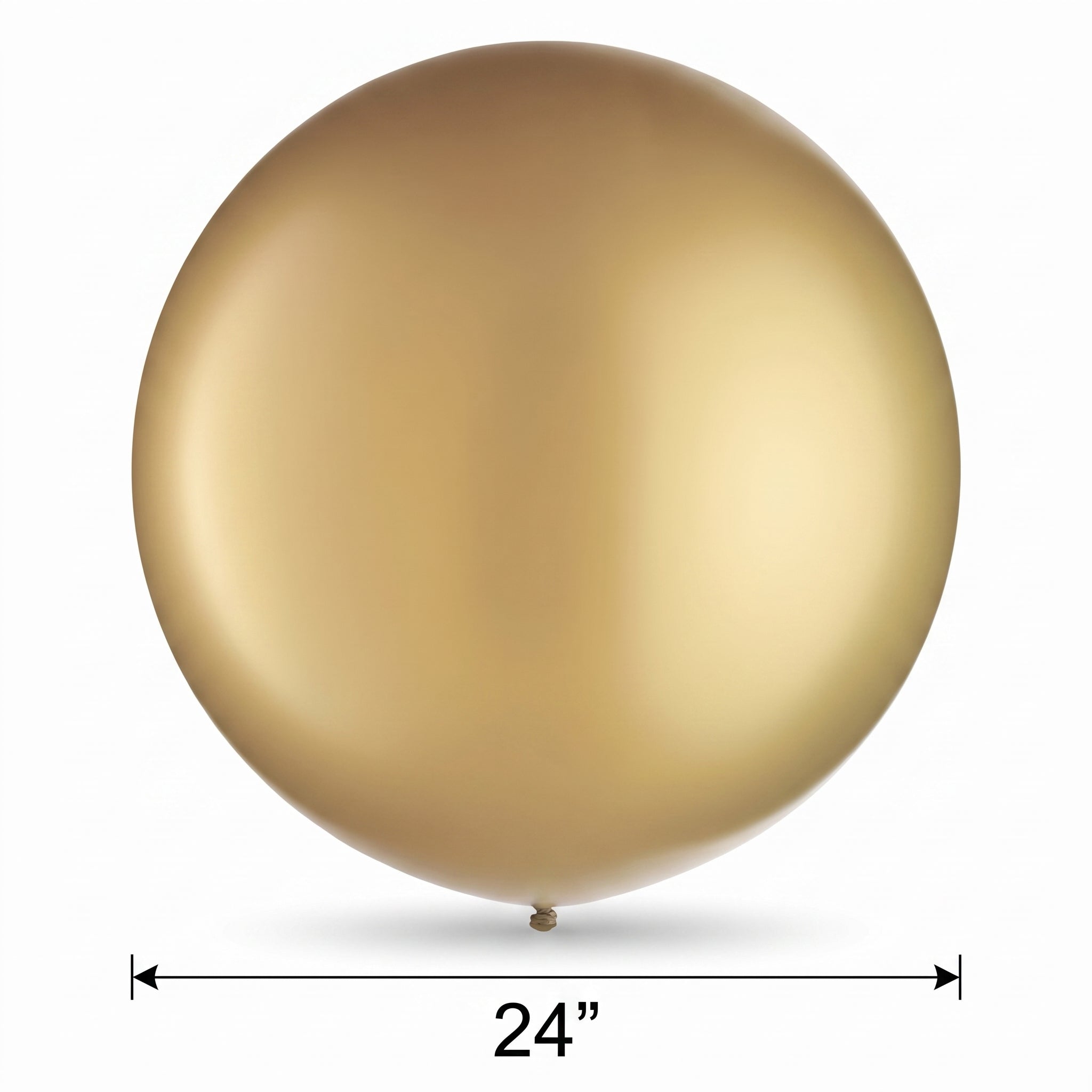 Gold Pearl Latex Balloons, 24-Inch, 4-Pack for Celebrations
