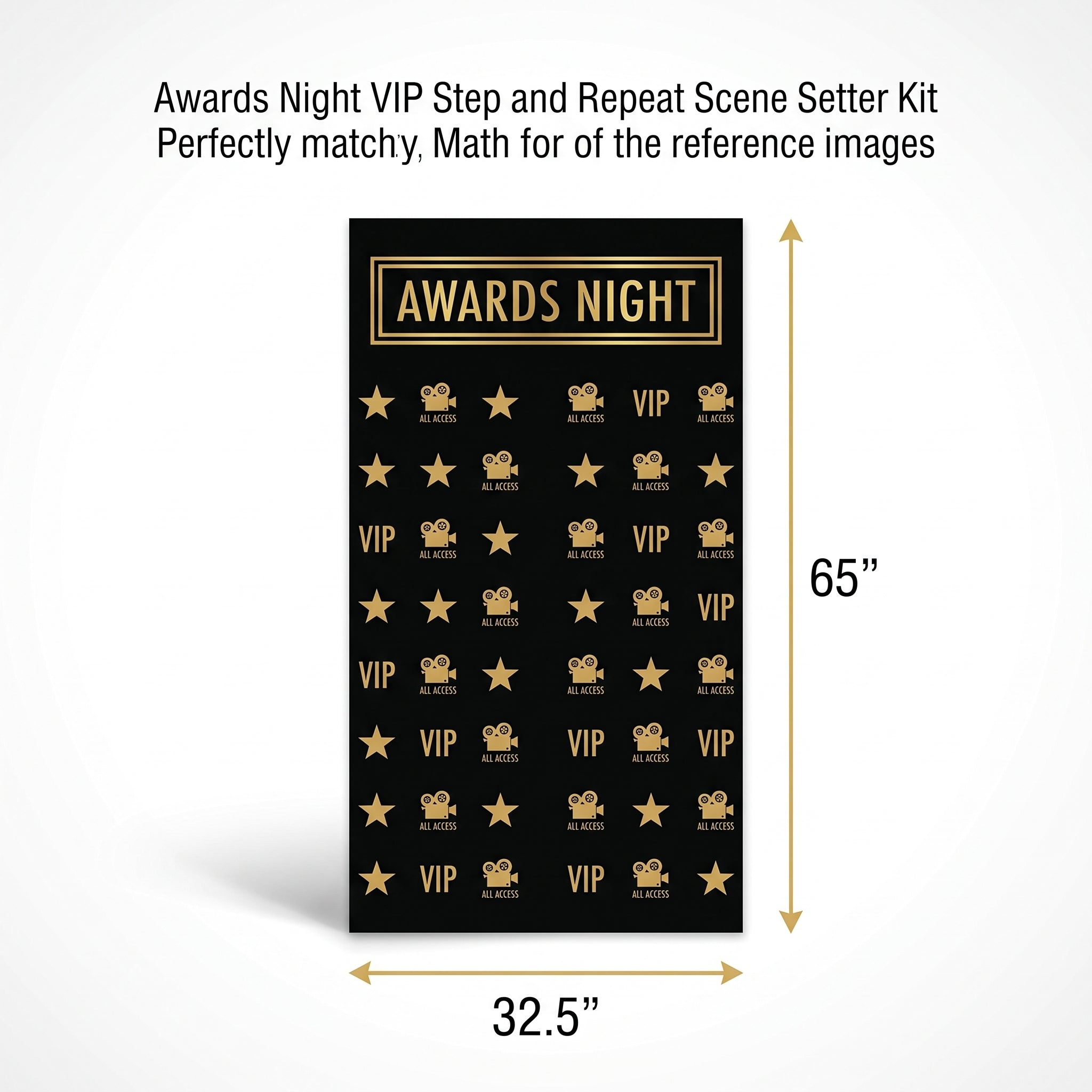 Awards Night VIP Step and Repeat Scene Setter Kit