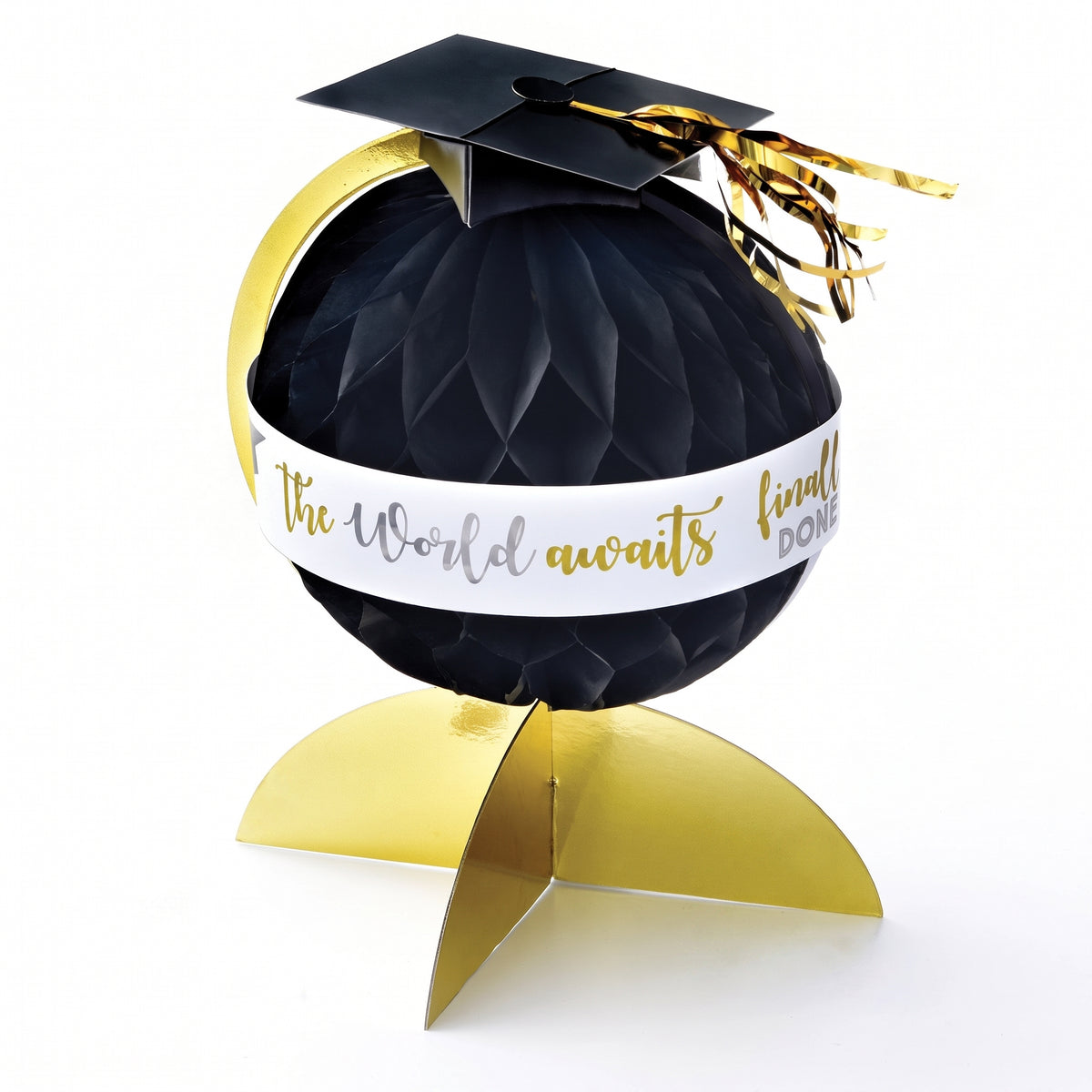 Graduation Globe Honeycomb Centerpiece