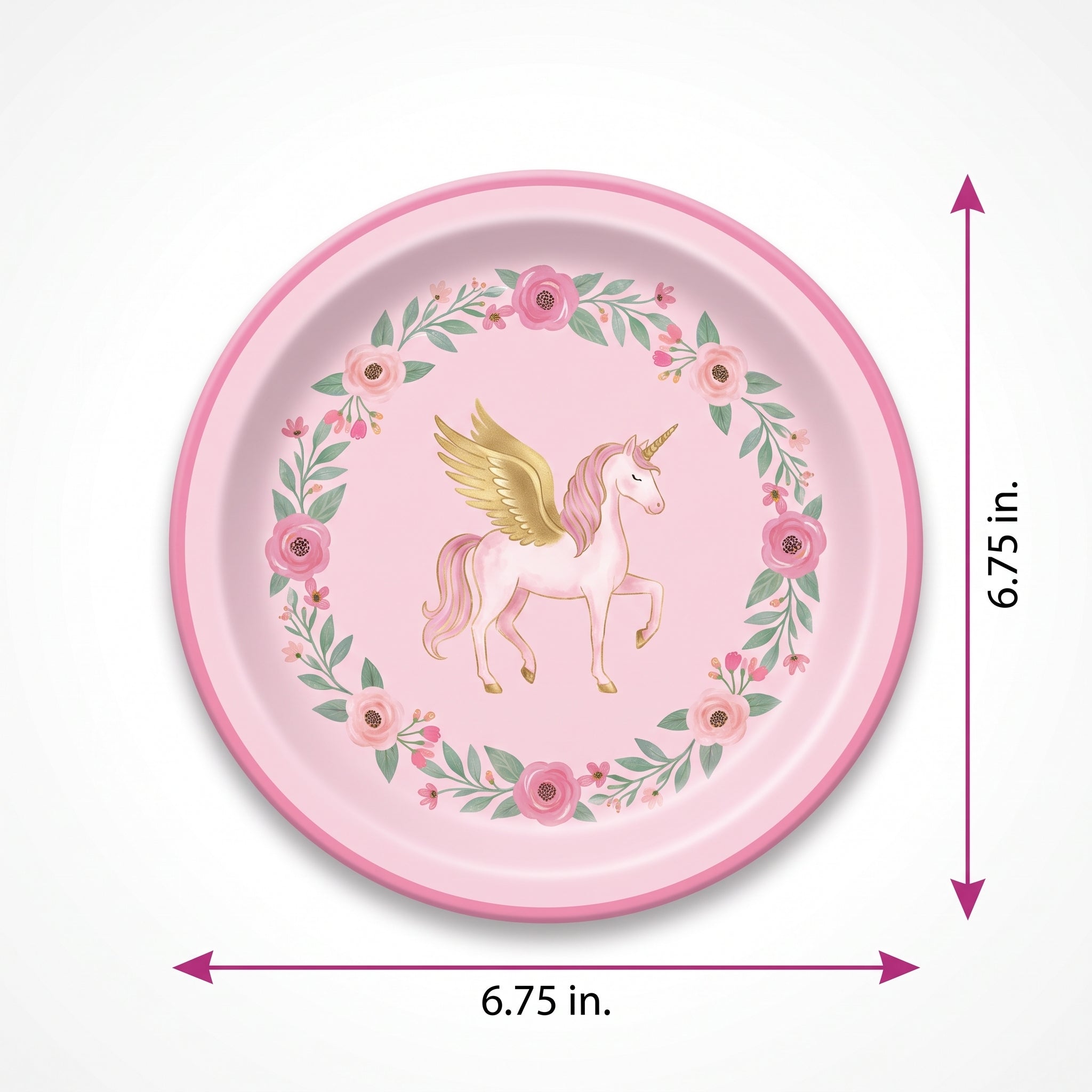 Enchanting Unicorn 6.75" Paper Plates - Set of 8