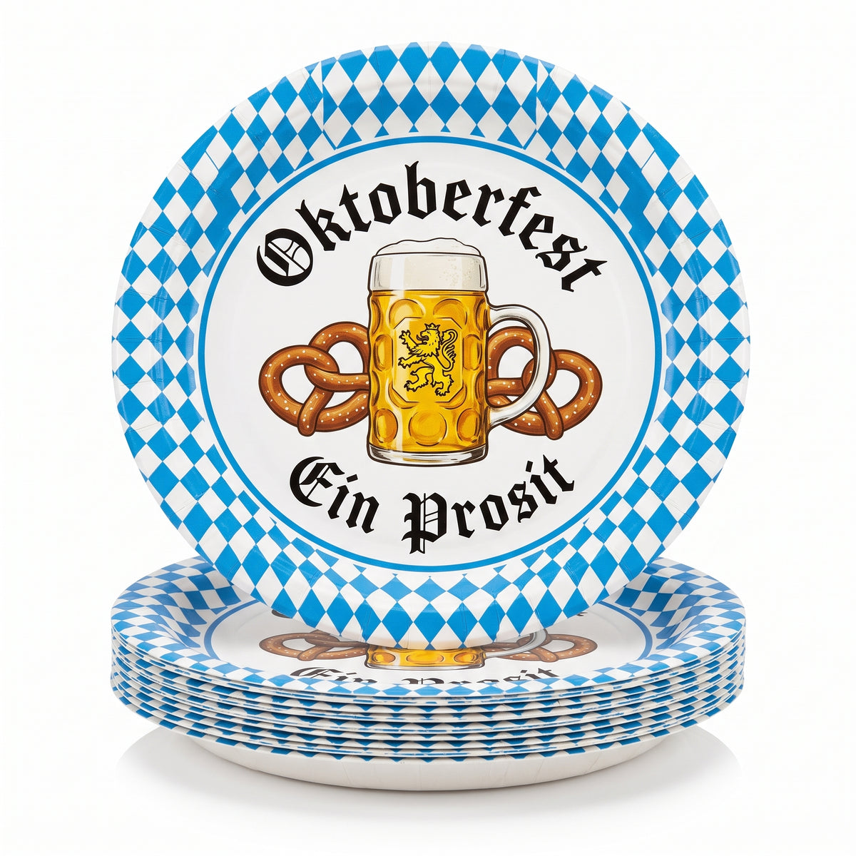 Oktoberfest Harvest 9-Inch Plates - Set of 8