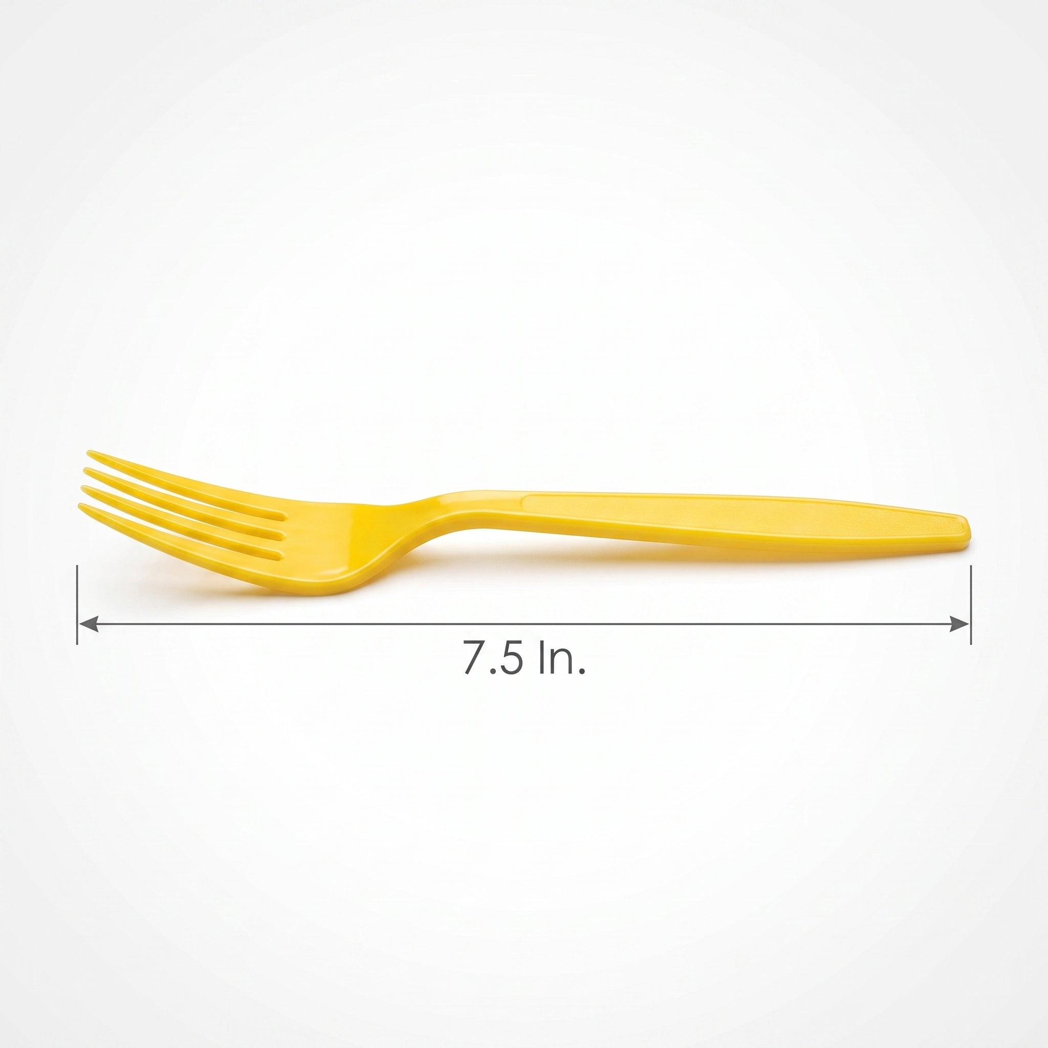 Sunshine Yellow Plastic Cutlery Set - 64 Pieces - 7.5 in.