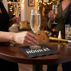 Sip Sip Hooray Cocktail Beverage Napkins, 20-Pack - 5 In. X 5 In.