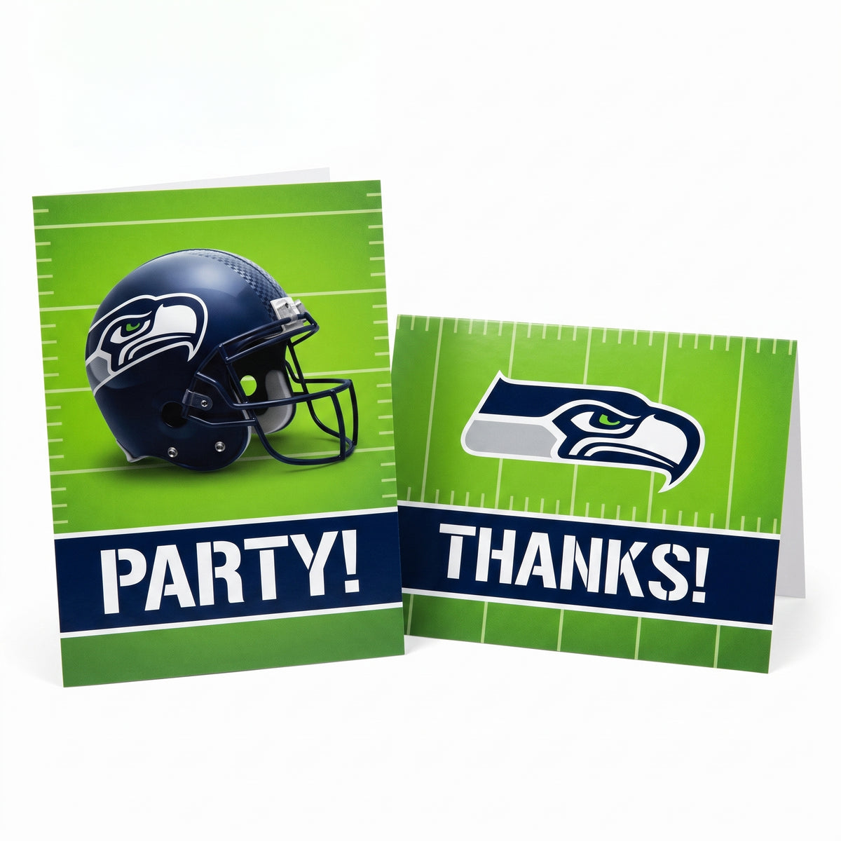 Seattle Seahawks Party Invitation & Thank You Card Set