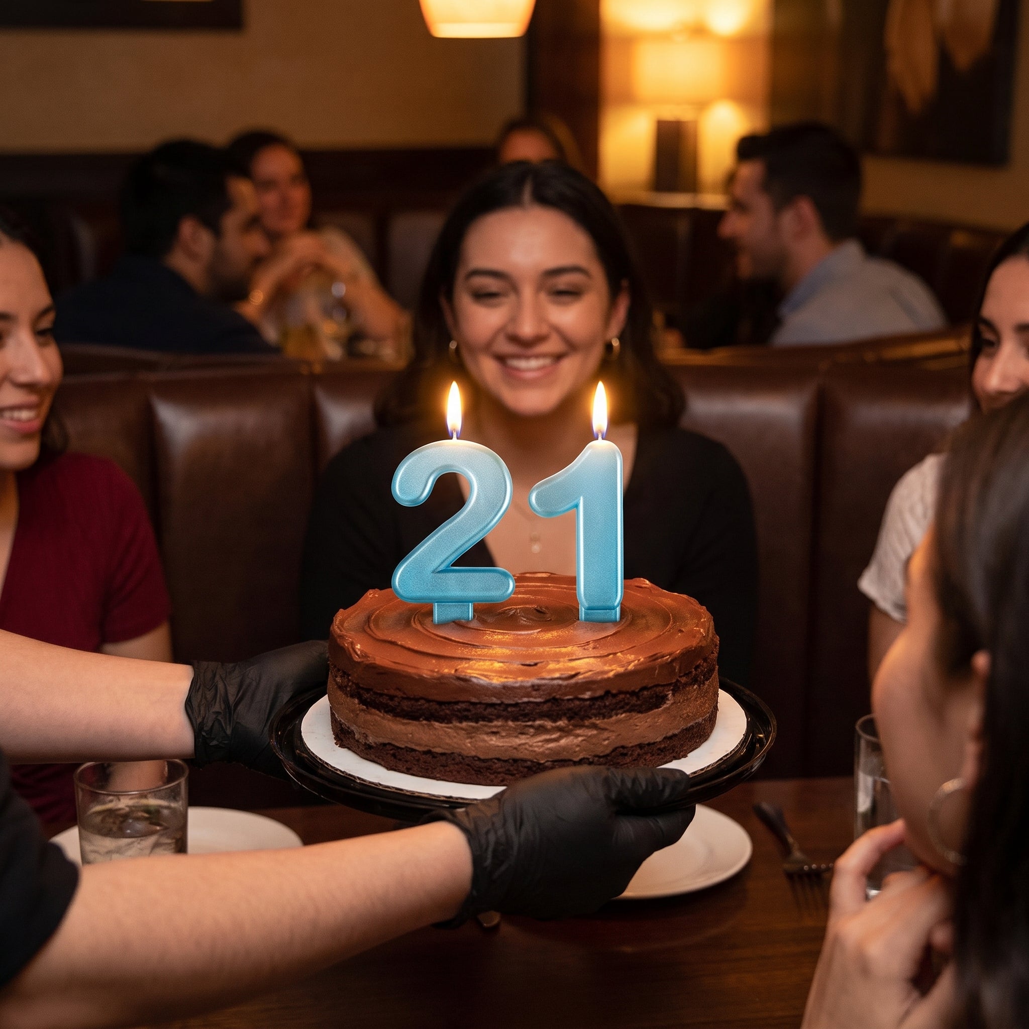 Finally 21 Molded Birthday Candle Set
