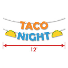 Let's Fiesta Buffet Decorating Kit - 12-Piece Set for Taco Night