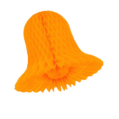 9 In. Orange Honeycomb Tissue Bell