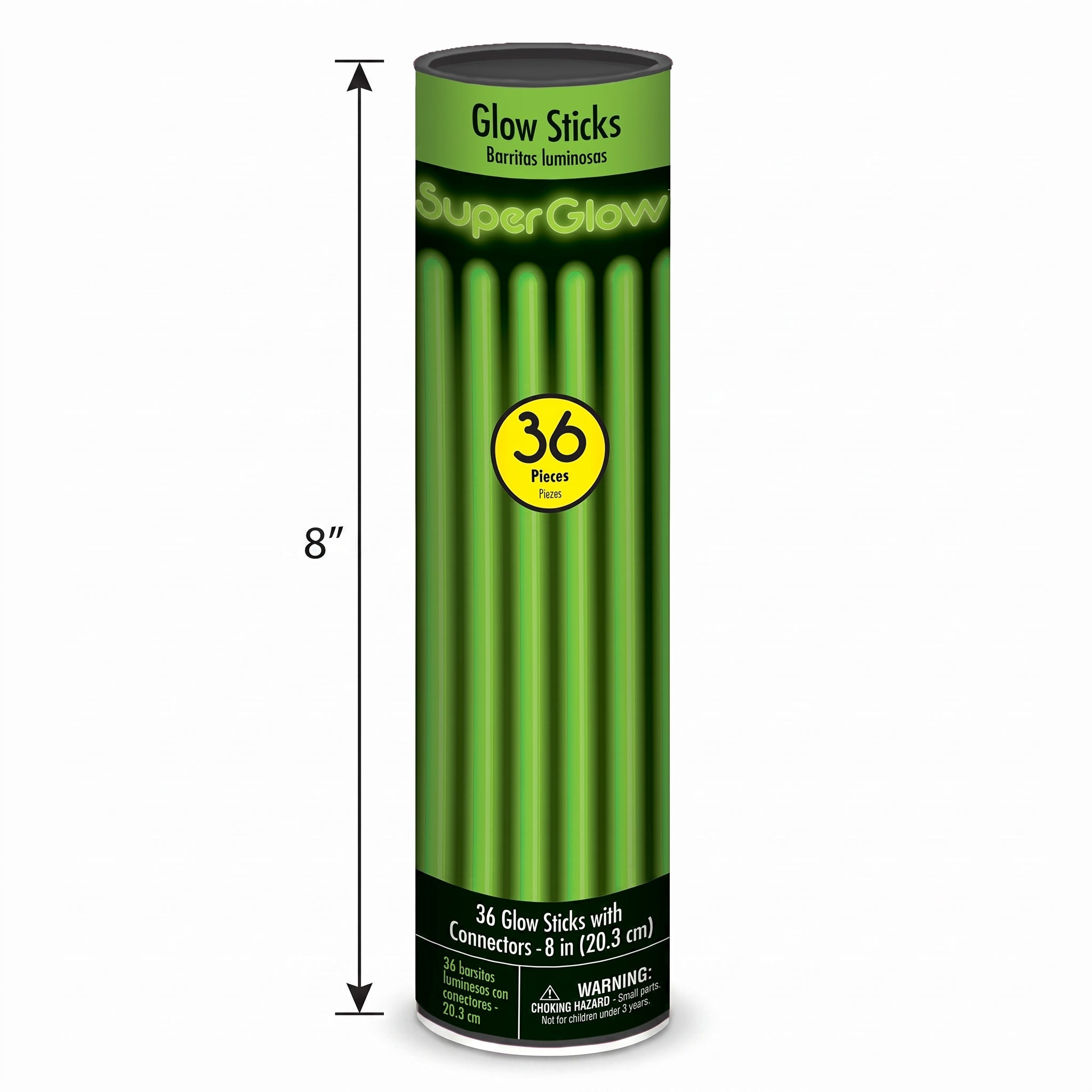 Green Glow Stick Bracelets - 8 In. | 36 Pack