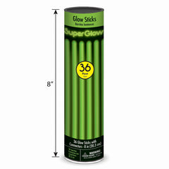 Green Glow Stick Bracelets - 8 In. | 36 Pack