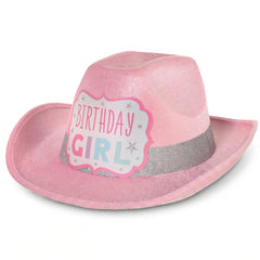 Pastel Party Birthday Girl Cowboy Hat
